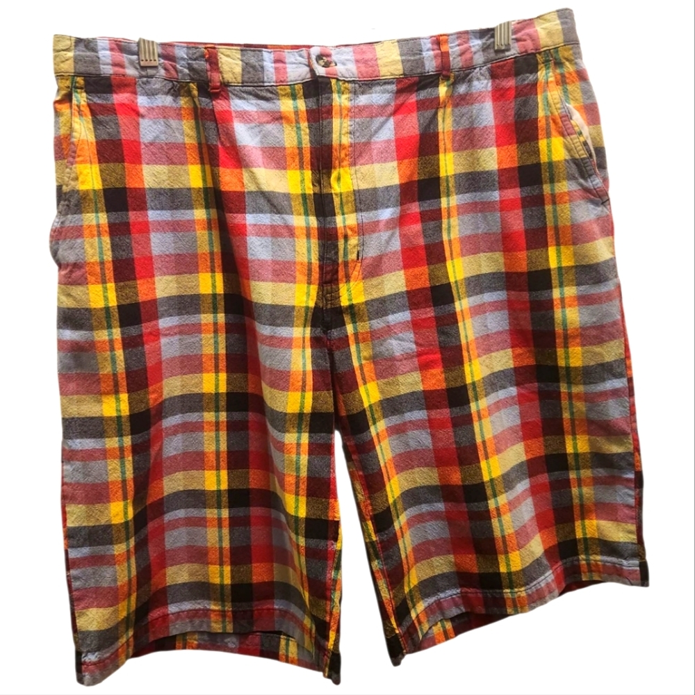 Regal Wear Plaid Men's Shorts - Multicolor Size 40